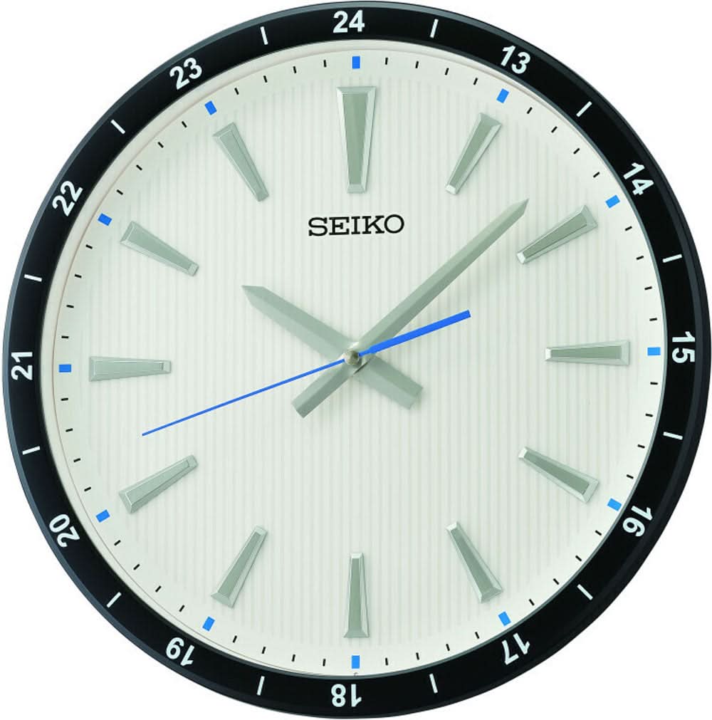 Seiko Wall Clock 35x35x4.5 cm Plastic • Silent Quartz Movement • Modern Design