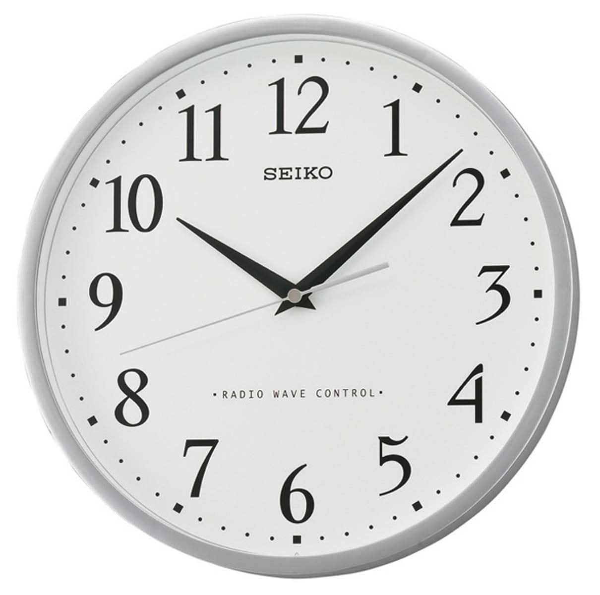 Seiko Wall Clock 30 cm Ø Plastic • Radio-Controlled • Timeless Design