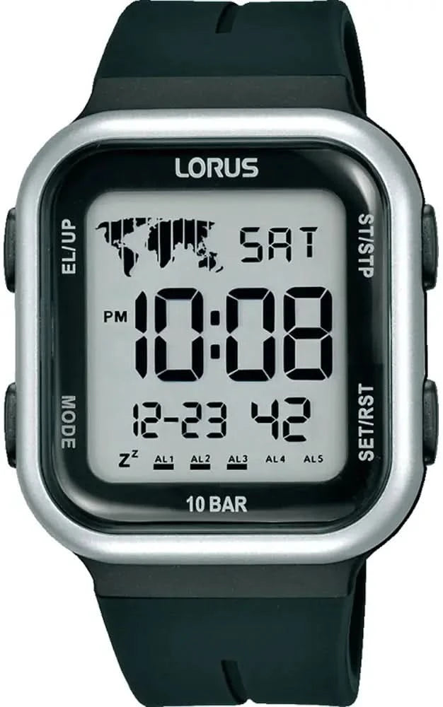 Lorus Digital R2351PX9 Watch • 10 Bar water resistant • EL Backlight