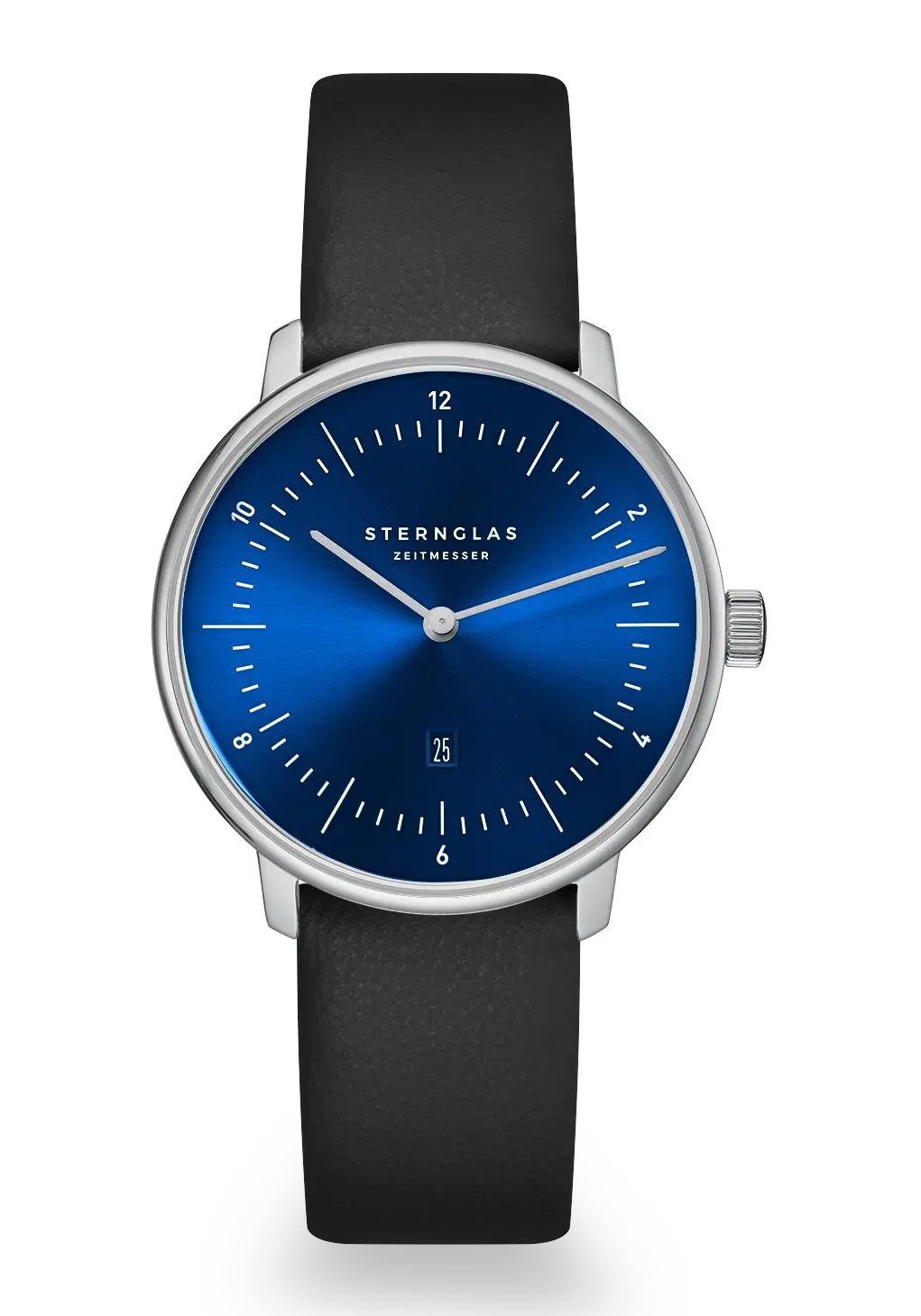 Sternglas Naos XS Damen Armbanduhr Tiefblau • Bauhaus-Design • Schlankes Quarzwerk