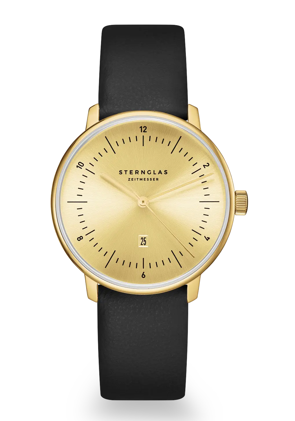 Sternglas Naos XS Edition Elyra Damen Armbanduhr Gold • Quarzwerk • Schlichtes Bauhaus-Design