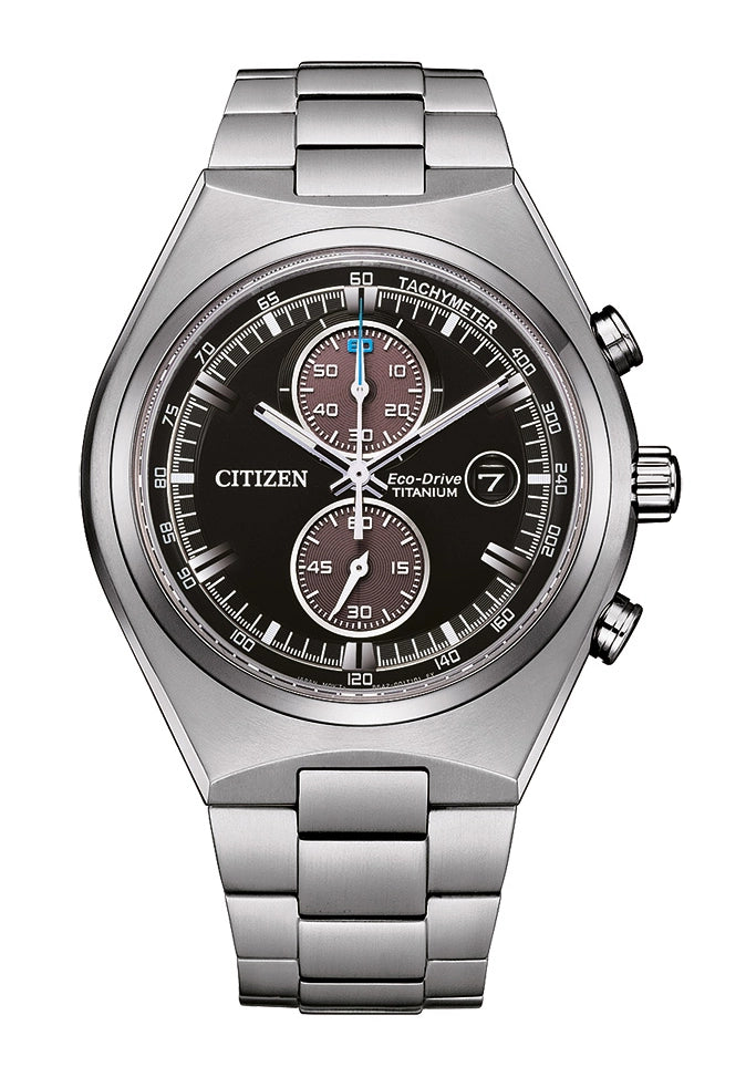 Citizen CA7090-87L Super Titanium Eco-Drive Chronograph Blau • Saphirglas • Solar-Uhrwerk