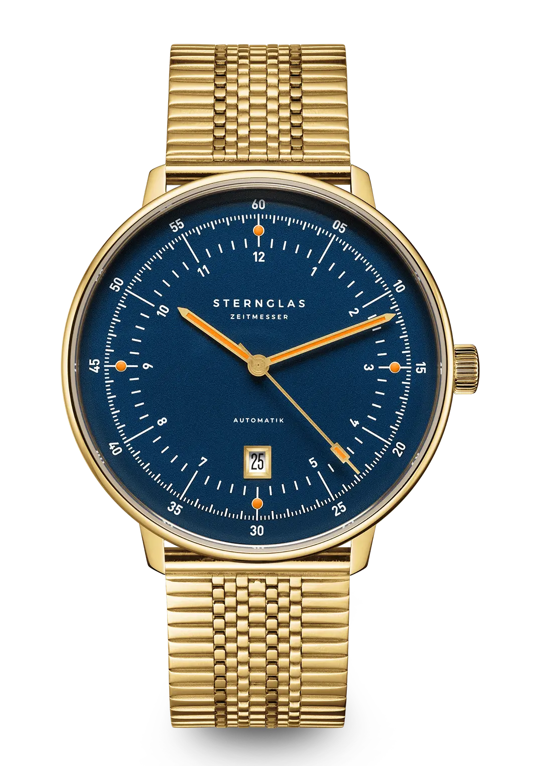 Sternglas Hamburg Edition Marine Armbanduhr Dunkelblau • Saphirglas gewölbt • Ronda 715 Quarzwerk