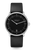 Sternglas Naos Quarz 38mm Armbanduhr Schwarz • Schlichtes Bauhaus-Design • Mineralglas