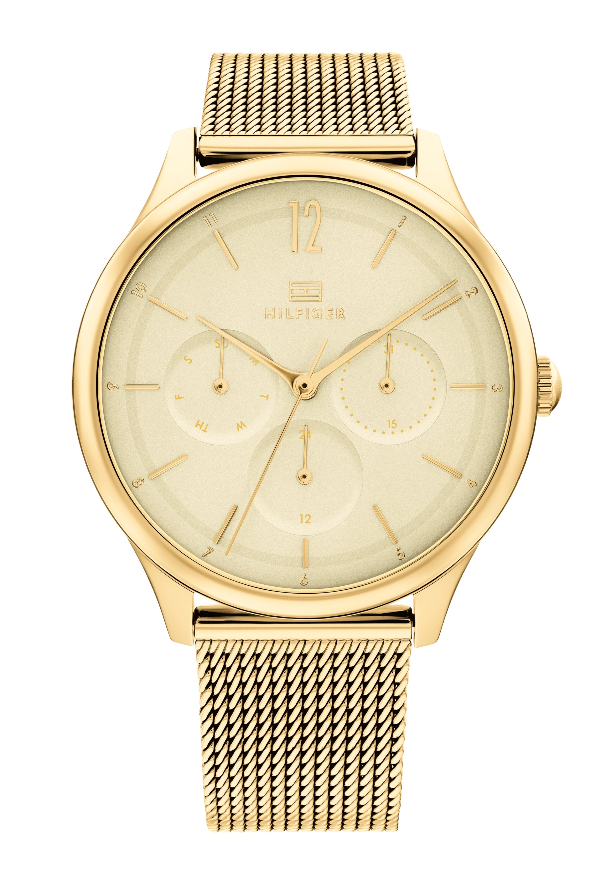Tommy Hilfiger Layla Damenuhr Gold • Quarzwerk • Elegantes Damendesign
