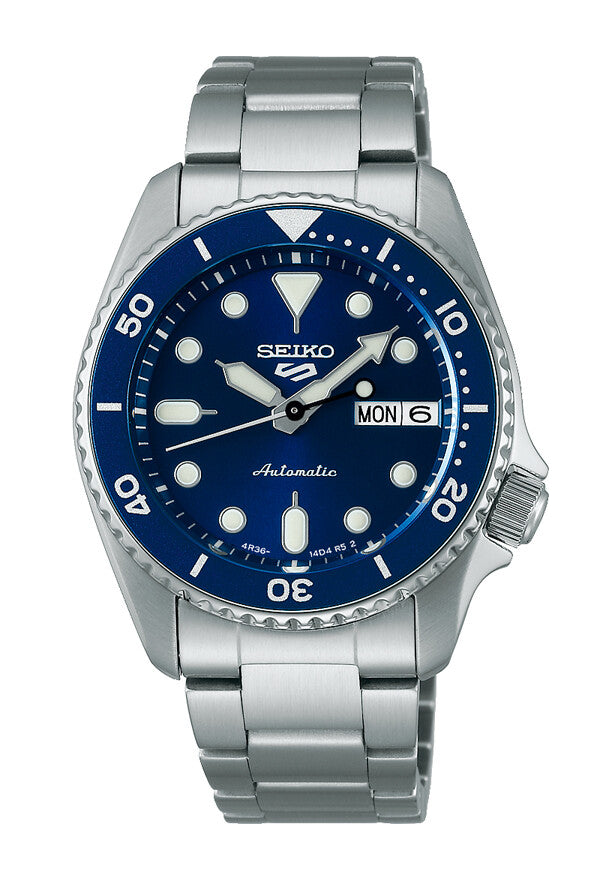 Seiko 5 Sports SKX SRPK33 Herrenuhr Blau • Automatikwerk 4R36 • Lumibrite-Leuchtmasse