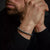 Bracelet made of 6mm gray, disc-shaped natural stone with stainless steel clasp - Rebel&Rose Model: RR-60094-S-L