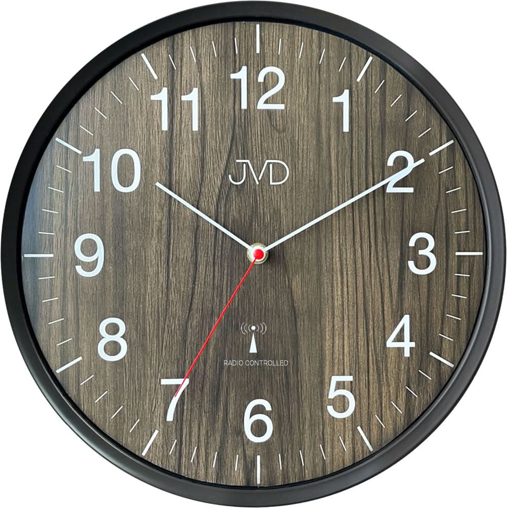 JVD Wooden Wall Clock • Timeless Design • Precise Quartz Movement