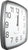 JVD Wall Clock 24x24x4.5 cm Plastic • Radio-controlled • Timeless Design