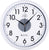 JVD Wall Clock 30.5 cm Ø Plastic • Radio-controlled • With light sensor