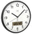 JVD Wall Clock 29.5x29.5x4 cm Plastic • Radio-Controlled • Temperature & Humidity