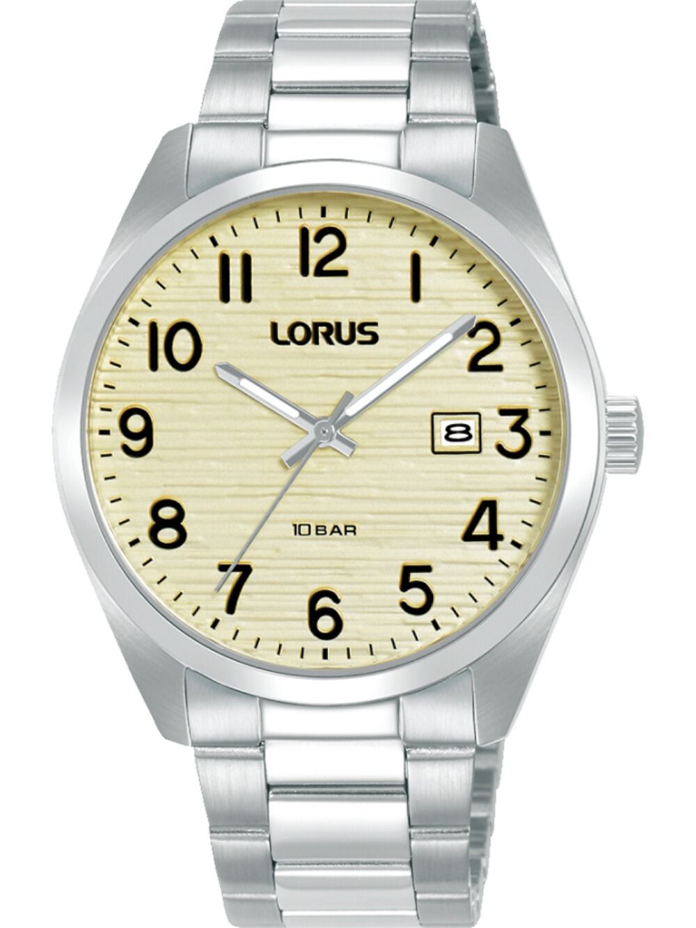 Lorus RH911RX9 Herren Armbanduhr • Mineralglas • Edelstahlarmband