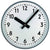 GER-Technik Wall Clock 50x50 cm Stainless Steel • Precise Radio Movement • Robust Casing