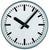 GER-Technik Wall Clock 50 cm Ø Metal • Precise Radio Movement • Robust & Timeless