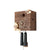 Rombach & Haas KUBUS CUBK3-10 Wall Clock Brown/Natural • Mechanical 8-Day Movement • Hand-Carved Wooden Cuckoo