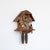 Rombach & Haas Holzhacker 3467 Wall Clock Dark Wood • Mechanical 8-Day Movement • Intricate Hand Carving