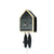 Rombach & Haas Schindel RE34S-2 Wall Clock Black/Natural • Mechanical 8-Day Movement • Hand-Carved Wooden Bird