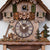 Rombach & Haas Holzhacker 3467 Wall Clock Dark Wood • Mechanical 8-Day Movement • Intricate Hand Carving