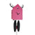 Rombach & Haas STYLE OD34HG-7/2 Wall Clock Pink/Black • Mechanical 8-Day Movement • Original Black Forest Cuckoo Clock