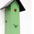 Rombach & Haas Classic SL35-4 Wall Clock Green • Mechanical 8-Day Movement • Hand-Carved Cuckoo