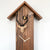 Rombach & Haas CLASSIC SLM3H-10 Wall Clock Natural Wood • Mechanical 8-Day Movement • Original Black Forest Cuckoo Clock
