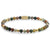 Bracelet made of various colored gemstones and stainless steel clasp - Rebel&Rose Model: RR-40046-G-M