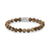 Bracelet made of 8mm gemstones Picture Jasper with metal clasp - Rebel&Rose Model: RR-80027-S-M