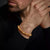 Bracelet made of 8mm gemstones, Imperial Jasper with metal clasp - Rebel&Rose Model: RR-80027-S-L