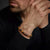 Tiger's Eye bracelet with 8mm stones and stainless steel clasp - Rebel&Rose Model: RR-80042-S-M