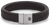 Bracelet made of 15mm thick, dark brown leather with stainless steel clasp - Rebel&Rose Model: RR-M0034-S-L