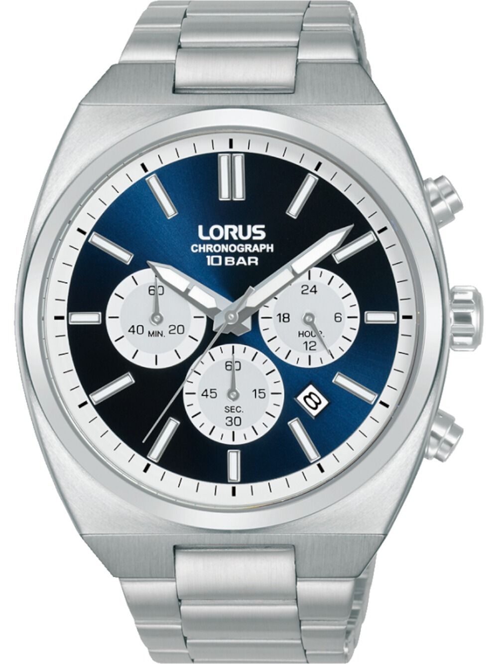 Lorus Sports Chronograph RT363KX9 Herren Armbanduhr Blau • Mineralglas • Chronograph 10 ATM