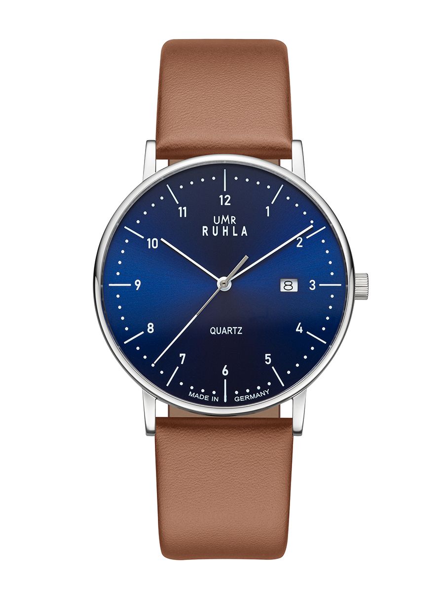 UMR Ruhla RUHLA-Classic RCL30433 Herrenuhr Dunkelblau • Schweizer Quarzwerk • Made in Germany