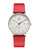 UMR Ruhla RUHLA-Classic RCL30434 Armbanduhr Weiß/Rot • Schweizer Quarzwerk • Made in Germany