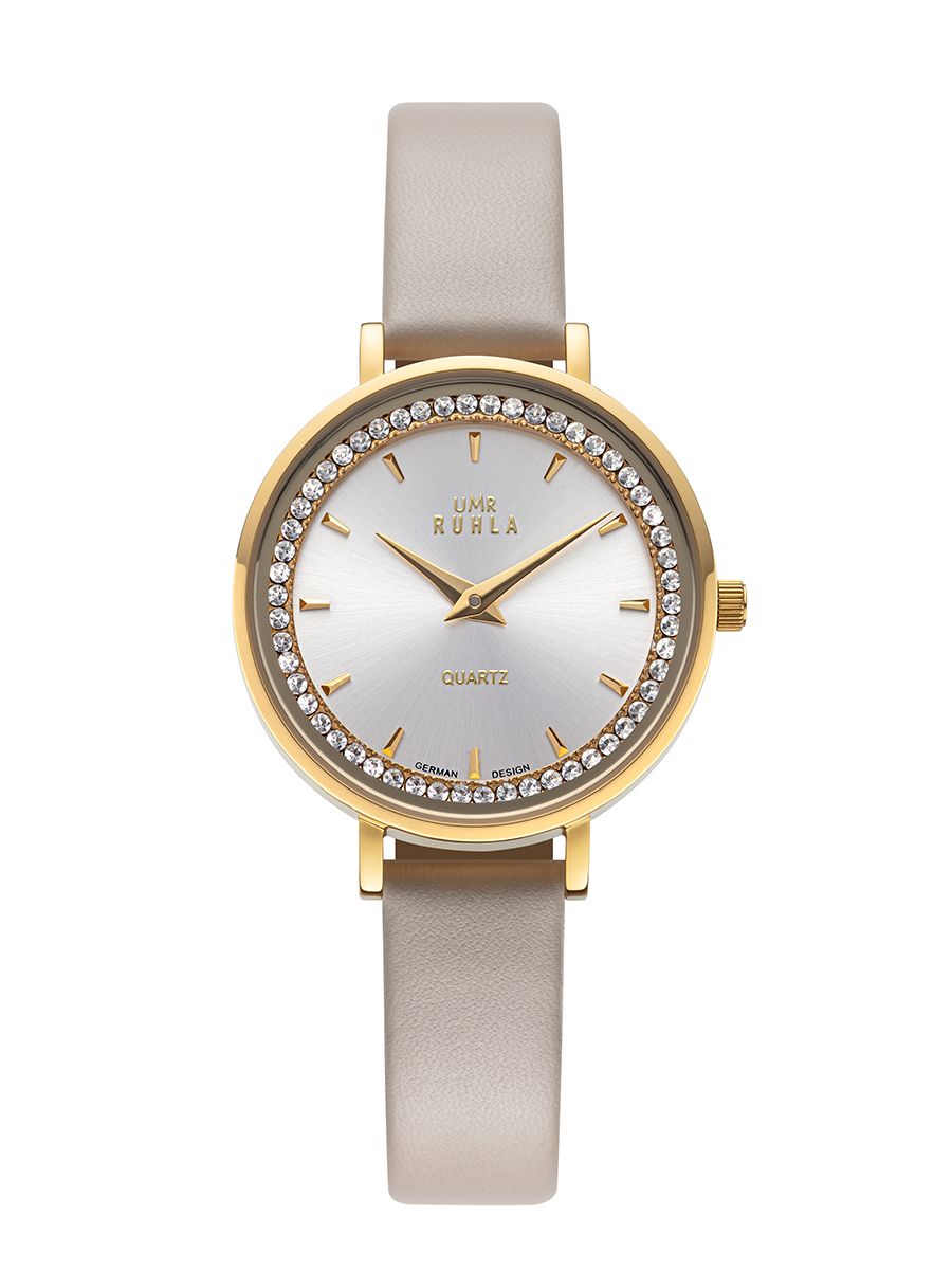 UMR Ruhla RUHLA-Style RS206923 Damenuhr Silber • Miyota Quarzwerk • Swarovskisteinchen