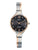 UMR Ruhla RUHLA-Style RS42443 Damenuhr Bicolor • Titan-Halbspangenband • Swarovski Steinchen