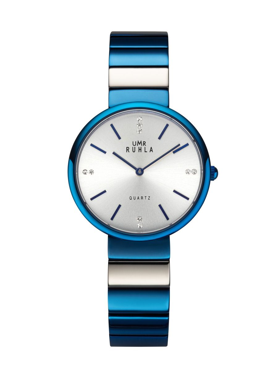 UMR Ruhla RUHLA-Style RS80420 Armbanduhr Blau • Miyota Quarzwerk • Mineralglas