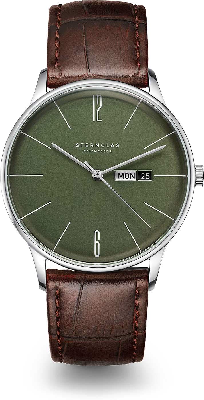 Sternglas Berlin S01-BE08-HE05 Unisex Watch • Bauhaus Design • Sapphire Crystal