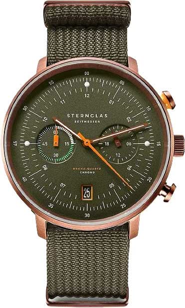 Sternglas Hamburg S01-HC35-FI05 Men's Watch • Bauhaus Design • Sapphire Crystal