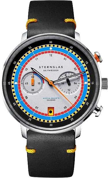 Sternglas Hamburg Chrono S01-HC36-VI22 Men's Watch • Bauhaus Design • Sapphire Crystal