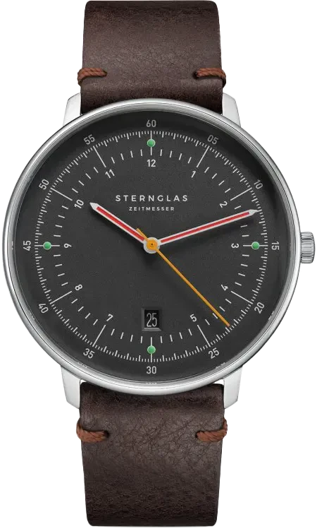 Sternglas Hamburg S01-HH39-VI11 Men's Watch • Award-Winning Bauhaus Design • Sapphire Crystal