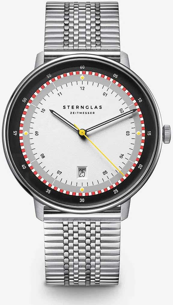 Sternglas Hamburg s01-hhh16-me08 Men's Watch • Bauhaus Design • Sapphire Crystal