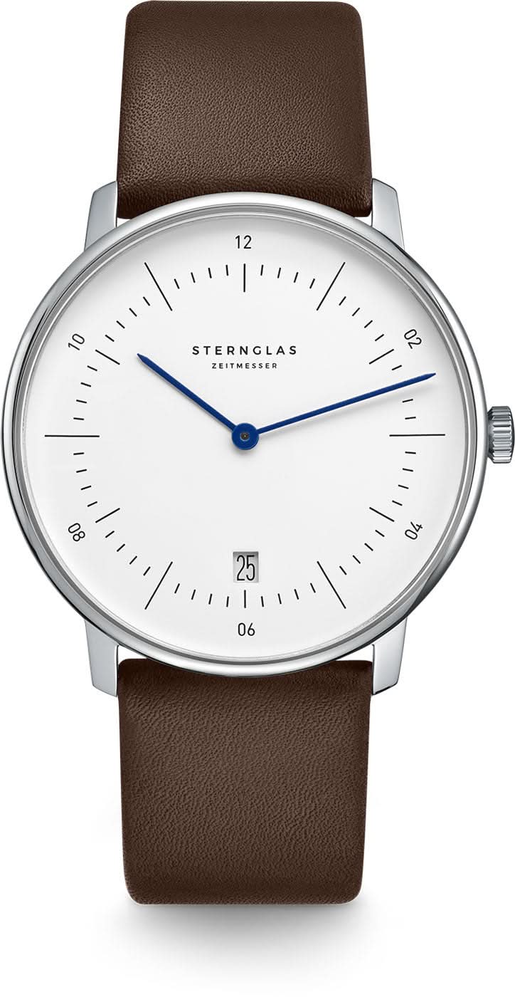 Sternglas Naos S01-NA01-PR04 Men's Watch • Bauhaus Design • Sapphire Crystal
