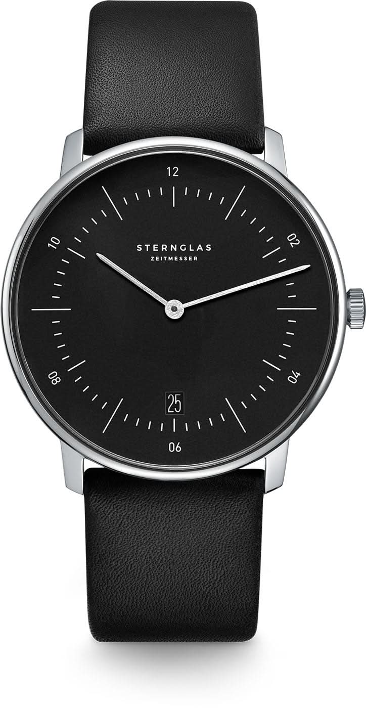 Sternglas Naos S01-NA03-PR07 Men's Watch • Bauhaus Design • Sapphire Crystal