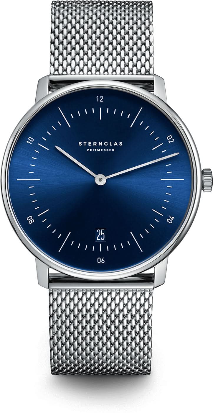 Sternglas Naos S01-NA06-MI04 Men's Watch • Bauhaus Design • Sapphire Crystal