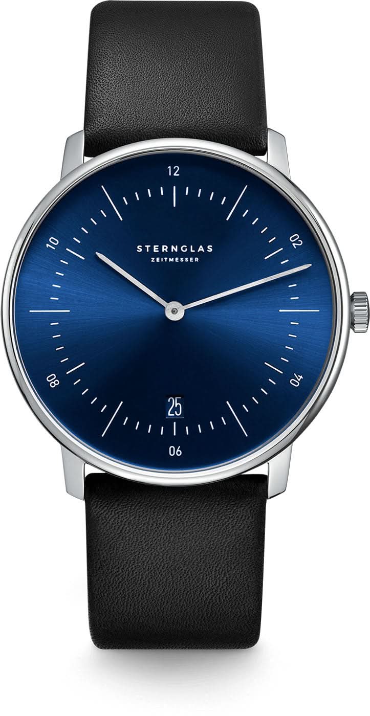 Sternglas Naos S01-NA06-PR07 Unisex Watch • Bauhaus Design • Sapphire Crystal