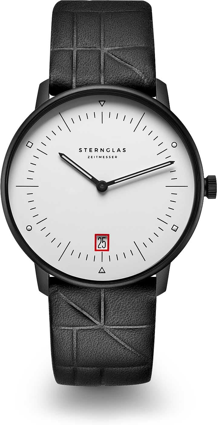 Sternglas Naos Edition Bauhaus III S01-NAB15-EB09 Men's Watch • Bauhaus Design • Sapphire Crystal