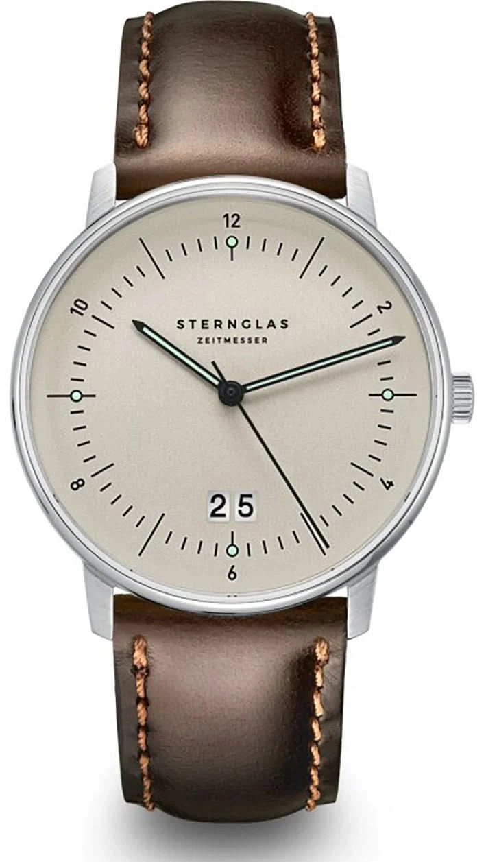 Sternglas Naos Big Date S01-NAG26-BR03 Men's • Bauhaus