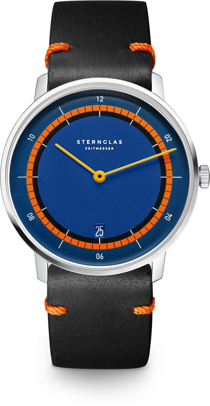 Sternglas Naos S01-NAK06-EB05 Men's Watch • Bauhaus Design • Sapphire Crystal