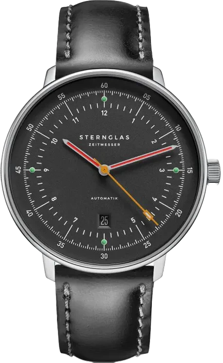 Sternglas Hamburg S02-HH39-BR02 Men's Watch • Bauhaus Design • Sapphire Crystal
