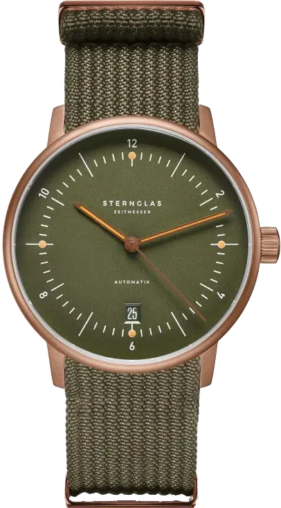 Sternglas Naos S02-NA35-FI05 Men's Watch • Bauhaus Design • Sapphire Crystal
